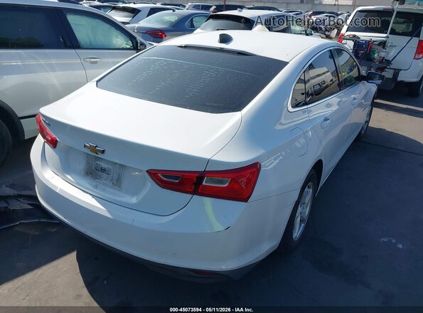 1G1ZB5ST8HF245149 2017 CHEVROLET MALIBU Белый Задняя правая четверть