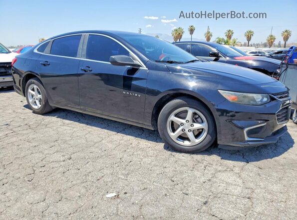 1G1ZB5ST9HF168517 2017 CHEVROLET MALIBU Черный Передняя правая четверть
