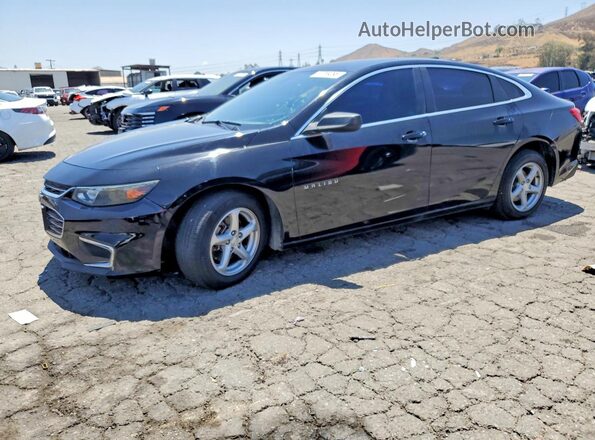 1G1ZB5ST9HF168517 2017 CHEVROLET MALIBU Черный Передняя левая четверть