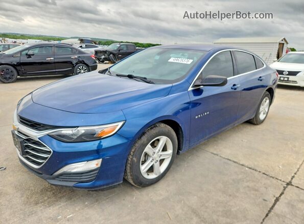 1G1ZB5STXKF214847 2019 CHEVROLET MALIBU Синий Передняя левая четверть
