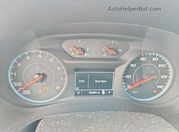 1G1ZB5STXKF214847 2019 CHEVROLET MALIBU Синий Вид щитка приборов