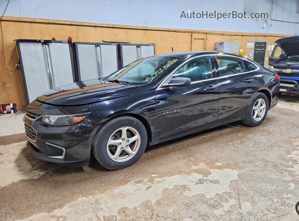 1G1ZC5ST3JF159735 2018 CHEVROLET MALIBU Черный Передняя левая четверть