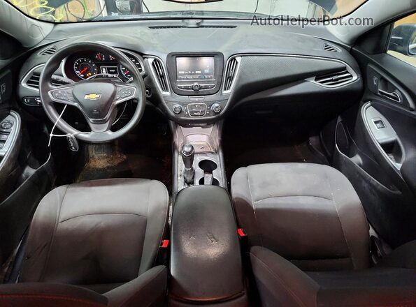1G1ZC5ST3JF159735 2018 CHEVROLET MALIBU Черный Вид панели приборов