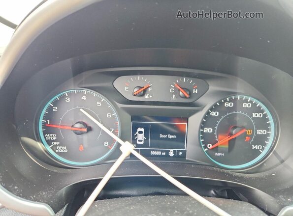 1G1ZC5ST8KF124108 2019 CHEVROLET MALIBU Черный Вид щитка приборов