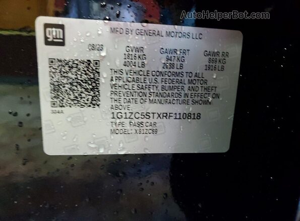 1G1ZC5STXRF110818 2024 CHEVROLET MALIBU Black Вид підкапотного простору