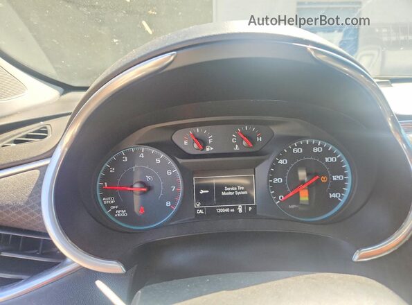 1G1ZD5ST2JF151283 2018 CHEVROLET MALIBU Белый Вид щитка приборов