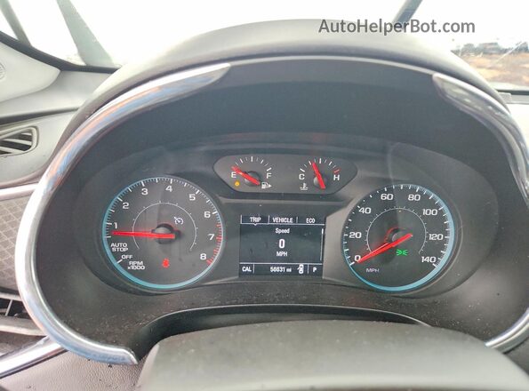 1G1ZD5ST2JF181593 2018 CHEVROLET MALIBU Black Instrument cluster view