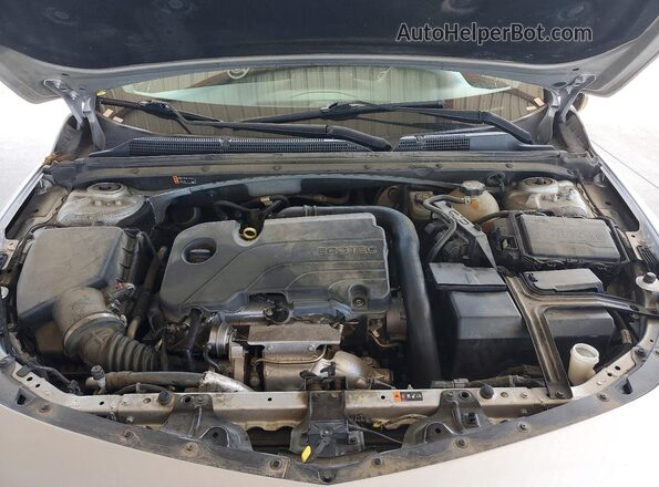 1G1ZD5ST2NF119195 2022 CHEVROLET MALIBU Серебряный Вид задней части салона