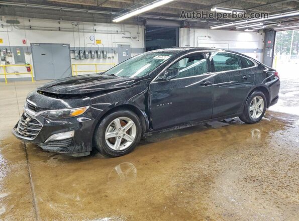 1G1ZD5ST2NF158773 2022 CHEVROLET MALIBU Черный Передняя левая четверть