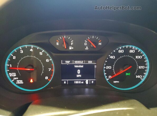 1G1ZD5ST2NF180529 2022 CHEVROLET MALIBU White Vista del cuadro de instrumentos