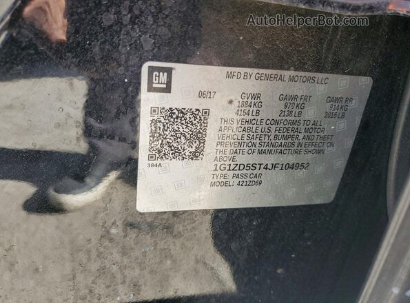 1G1ZD5ST4JF104952 2018 CHEVROLET MALIBU Черный Вид подкапотного пространства