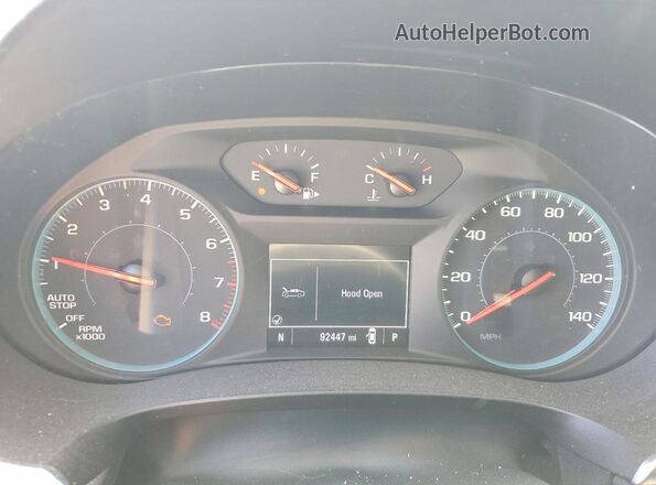 1G1ZD5ST6LF094945 2020 CHEVROLET MALIBU Серый Вид щитка приборов