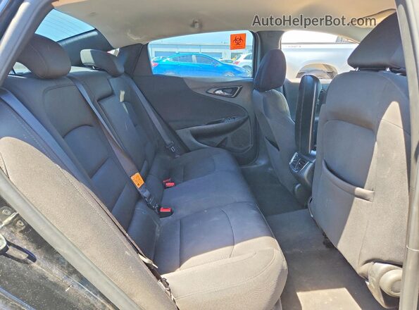 1G1ZD5ST8JF228416 2018 CHEVROLET MALIBU Black უკანა სავარძლების ხედი