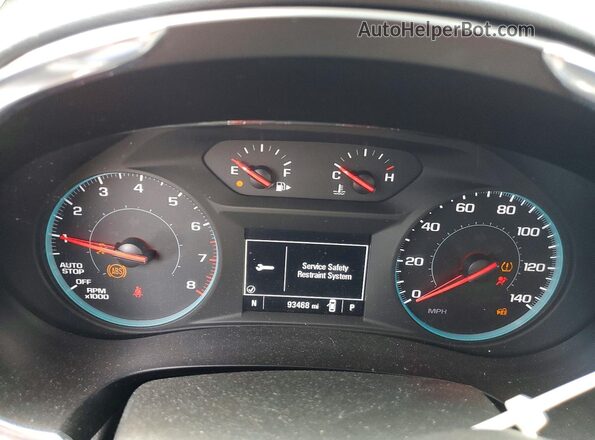 1G1ZD5ST8LF154658 2020 CHEVROLET MALIBU Silver Widok zestawu wskaźników