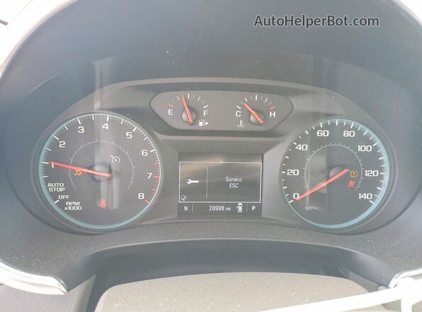 1G1ZD5STXMF088485 2021 CHEVROLET MALIBU Красный Вид щитка приборов