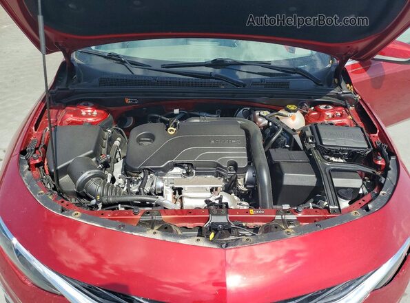 1G1ZD5STXMF088485 2021 CHEVROLET MALIBU Красный Вид задней части салона