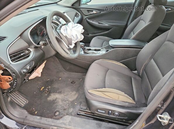 1G1ZD5STXNF176843 2022 CHEVROLET MALIBU Черный Вид салона спереди