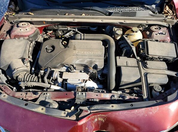 1G1ZE5ST3GF214526 2016 CHEVROLET MALIBU Бордовый Вид задней части салона