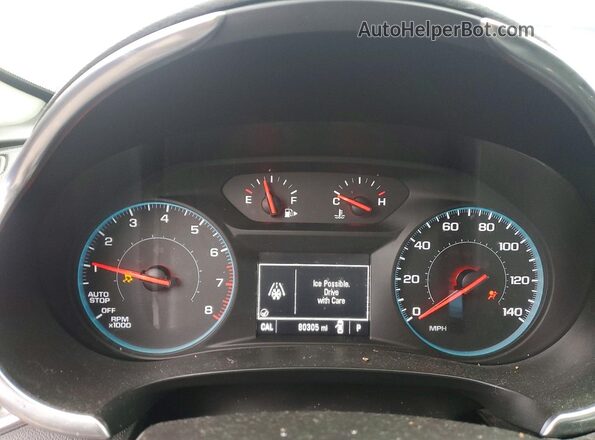 1G1ZE5ST3GF343401 2016 CHEVROLET MALIBU Серый Вид щитка приборов
