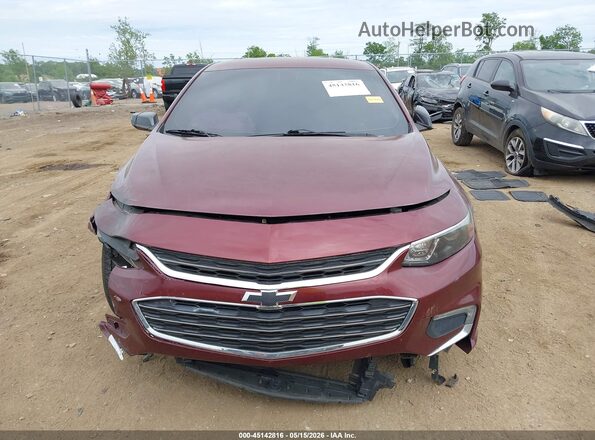 1G1ZE5ST6GF227724 2016 CHEVROLET MALIBU Maroon Вид задньої частини салону