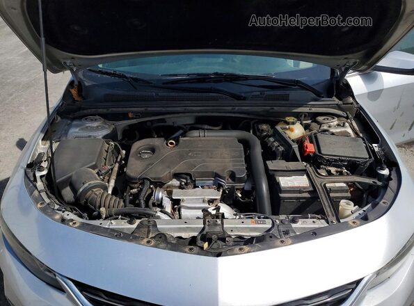 1G1ZE5ST8HF178656 2017 CHEVROLET MALIBU Серебряный Вид задней части салона
