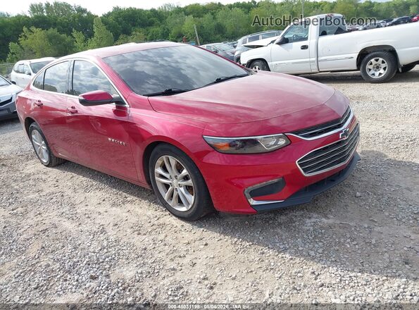 1G1ZE5ST9GF187896 2016 CHEVROLET MALIBU Темно-бордовый Передняя правая четверть