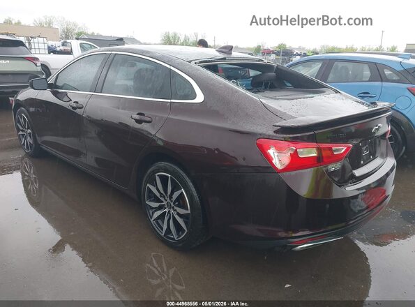 1G1ZG5ST4MF036972 2021 CHEVROLET MALIBU Темно-бордовый Задняя левая четверть