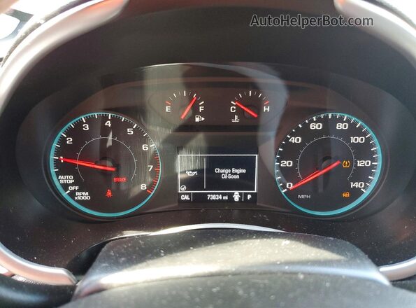 1G1ZG5ST9LF135088 2020 CHEVROLET MALIBU Красный Вид щитка приборов