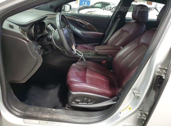 1G4GF5G37GF190201 2016 BUICK LACROSSE Серебряный Вид салона спереди