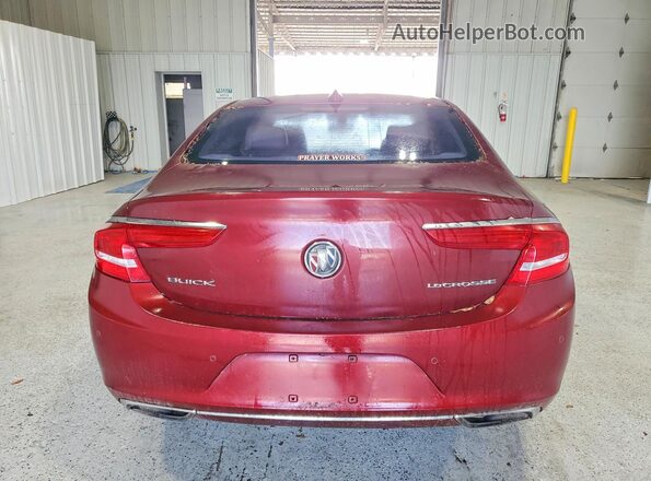 1G4ZP5SS8HU182853 2017 BUICK LACROSSE Maroon Rear view