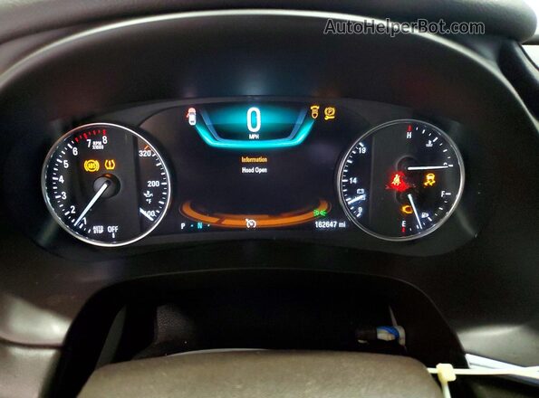 1G4ZP5SS8HU182853 2017 BUICK LACROSSE Maroon Instrument cluster view
