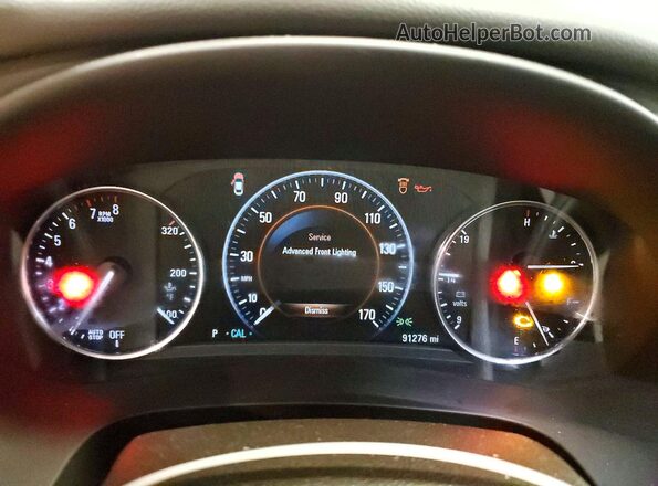 1G4ZP5SS9HU178228 2017 BUICK LACROSSE Gray Вид щитка приладів