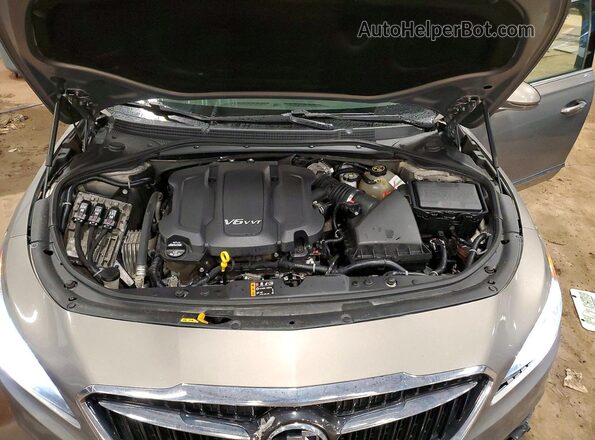 1G4ZP5SS9HU178228 2017 BUICK LACROSSE Gray Вид задньої частини салону