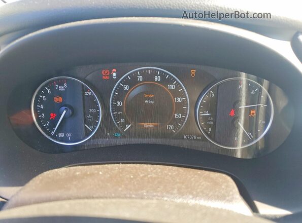 1G4ZP5SSXHU155380 2017 BUICK LACROSSE Белый Вид щитка приборов