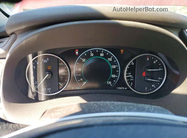 1G4ZR5SS0HU172425 2017 BUICK LACROSSE Красный Вид щитка приборов