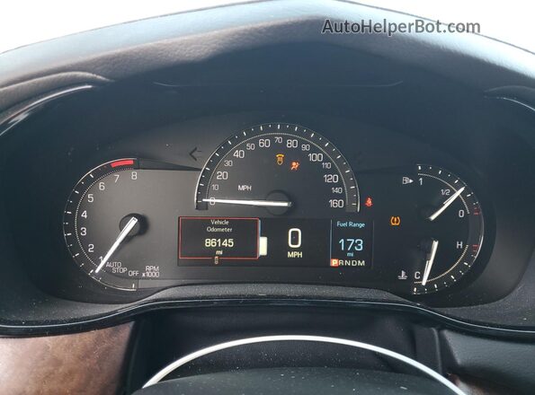 1G6AR5SS2J0128752 2018 CADILLAC CTS Black ხელსაწყოთა პანელის ხედი