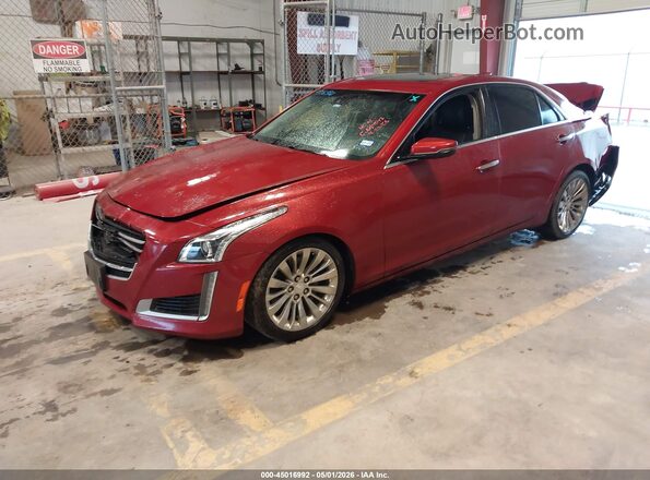 1G6AR5SS3H0160913 2017 CADILLAC CTS Красный Передняя левая четверть