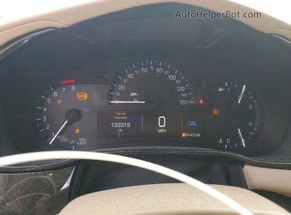 1G6AX5SS2G0122075 2016 CADILLAC CTS White Widok zestawu wskaźników