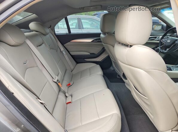1G6AX5SS4H0131586 2017 CADILLAC CTS Gray Vista de los asientos traseros