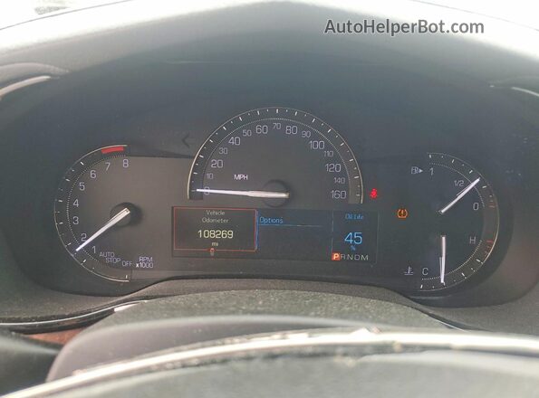 1G6AX5SS9K0106528 2019 CADILLAC CTS Silver ხელსაწყოთა პანელის ხედი