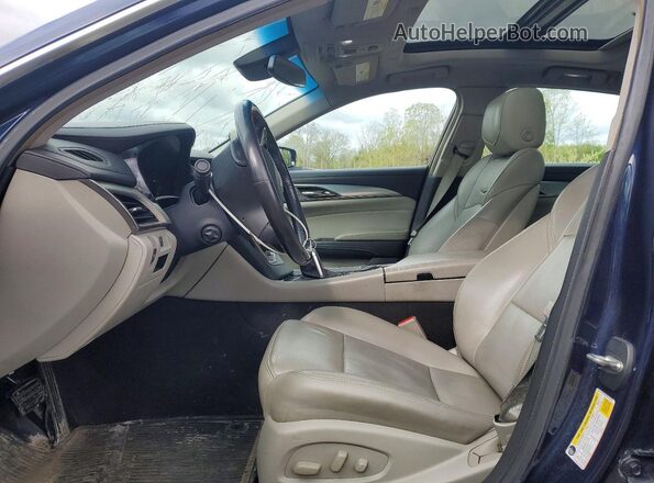 1G6AX5SX2H0155235 2017 CADILLAC CTS Blue Widok wnętrza z przodu