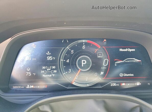 1G6DC5RK9N0109108 2022 CADILLAC CT4 Черный Вид щитка приборов