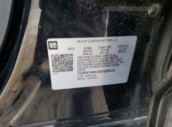 1G6DF5RK4R0109434 2024 CADILLAC CT4 Black Vista del compartimento del motor
