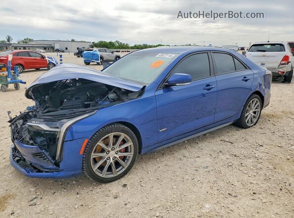 1G6DH5RL0N0102056 2022 CADILLAC CT4 Blue Przód lewy