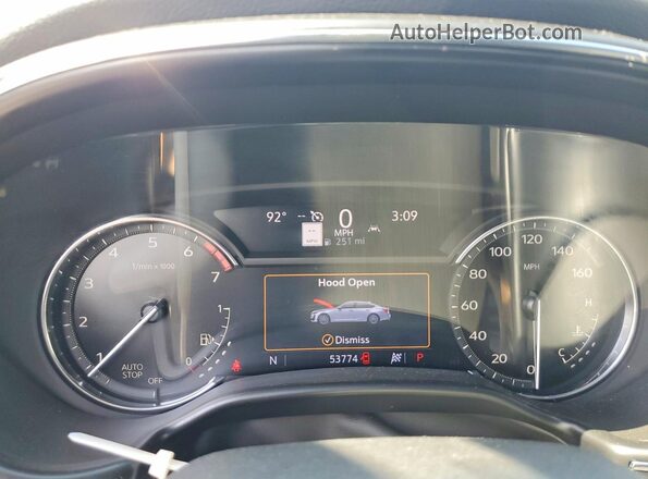 1G6DN5RK5M0147525 2021 CADILLAC CT5 White Vista del cuadro de instrumentos