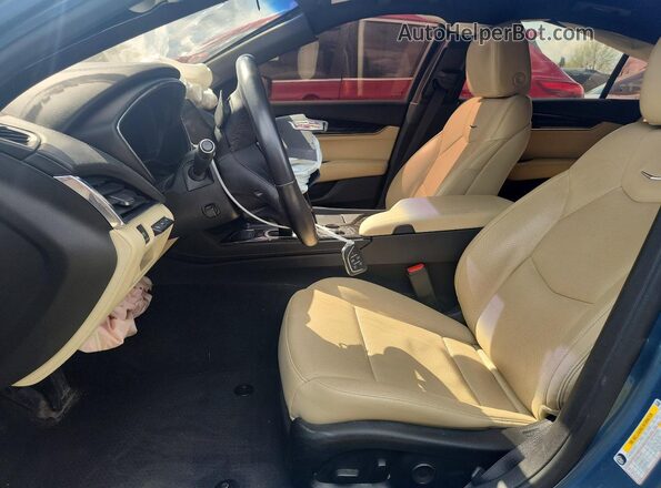 1G6DN5RW9P0117631 2023 CADILLAC CT5 Turquoise Widok wnętrza z przodu