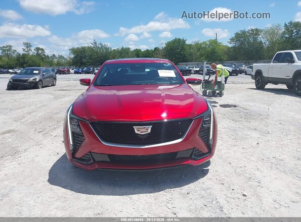 1G6DP5RK9S0117774 2025 CADILLAC CT5 Red Widok zestawu wskaźników