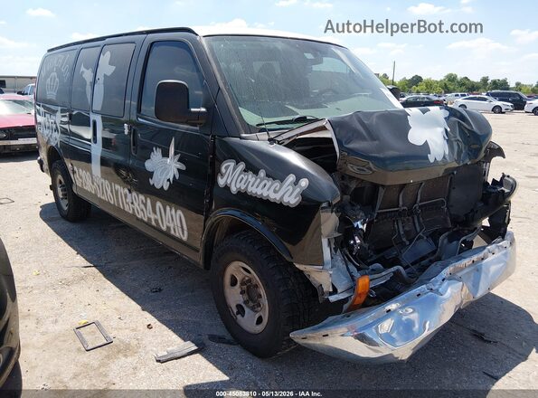 1GAWGFFF6H1254914 2017 CHEVROLET EXPRESS Black Delantero derecho