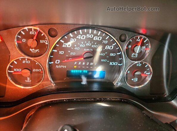 1GAZGNFP3P1206060 2023 CHEVROLET EXPRESS Белый Вид щитка приборов