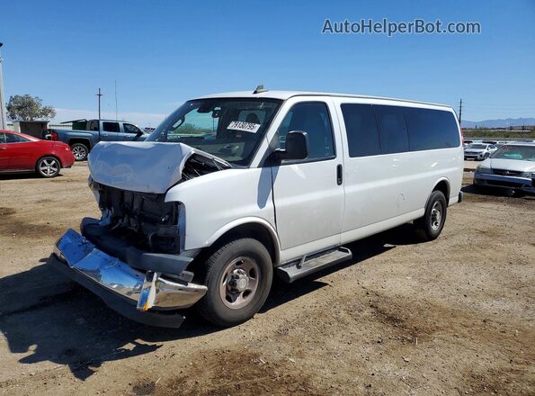 1GAZGPFG6K1191929 2019 CHEVROLET EXPRESS Белый Передняя левая четверть